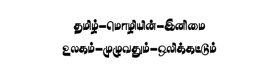 STMZH - 160 Tamil font preview